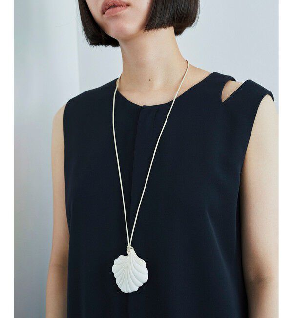 ADAM ET ROPE'「【EMOELLE】Stone like shell necklace」|ネックレス|
