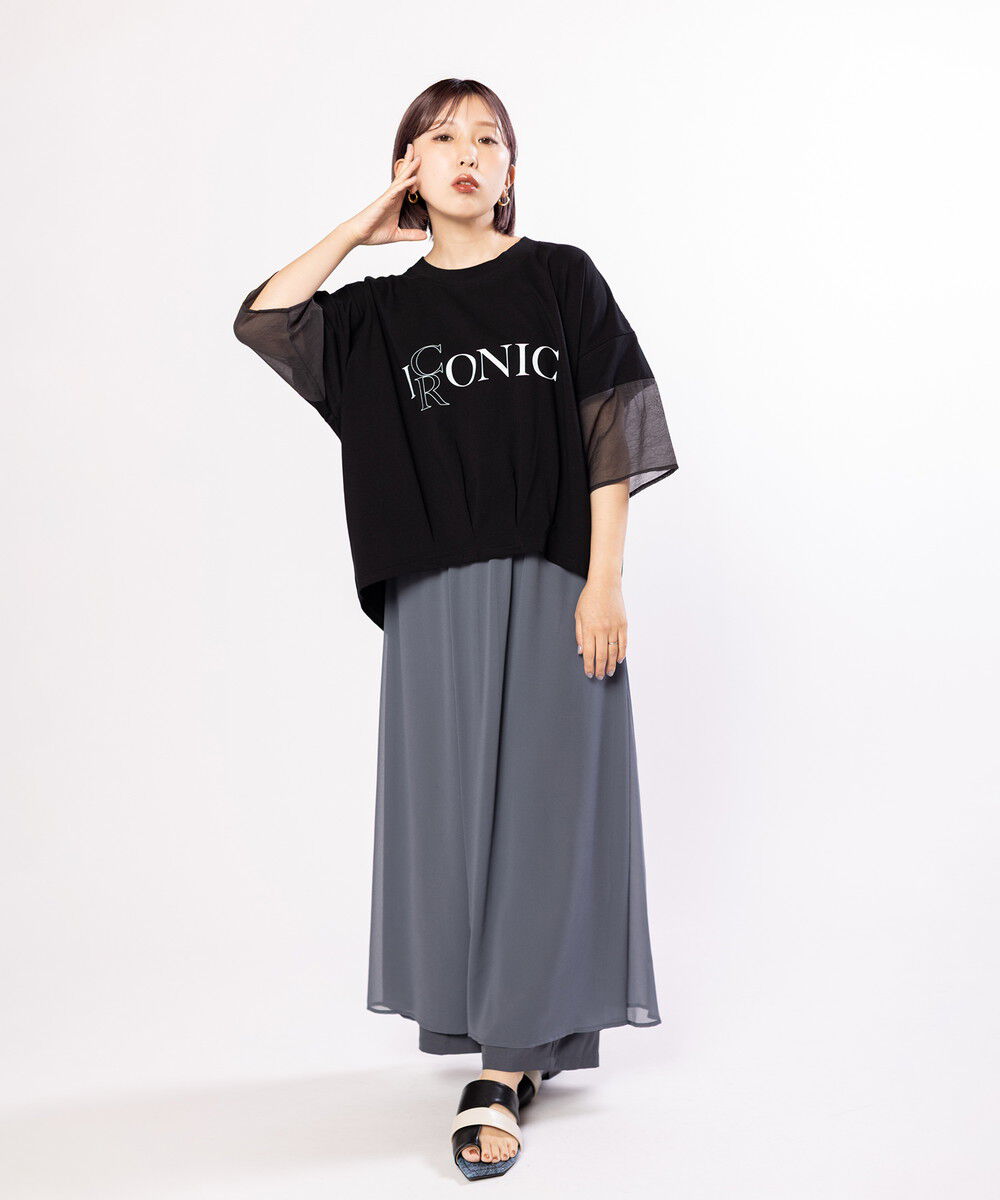 「シフォンレイヤードパンツ」|その他|