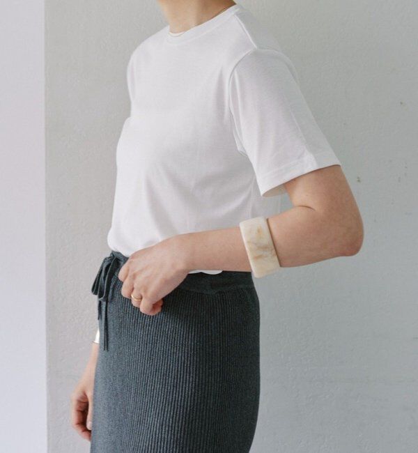  「【LUALY】【接触冷感/吸水速乾】シアープレーンチビTee」|Tシャツ・カットソー|