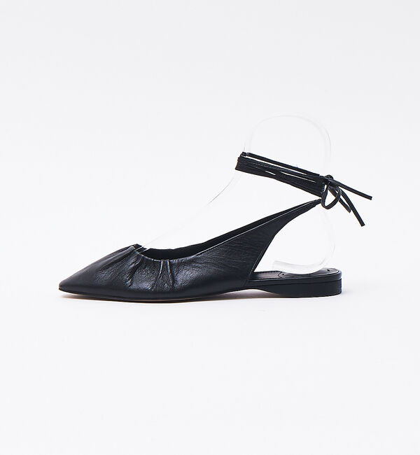 Rouge vif「quartierglam ギャザーレースアップシューズ」|パンプス|