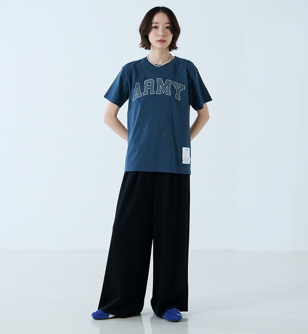 Rouge vif「【JOHNBULL/ジョンブル】ARMY プリント S/S Tシャツ / 半袖T」|Tシャツ・カットソー|