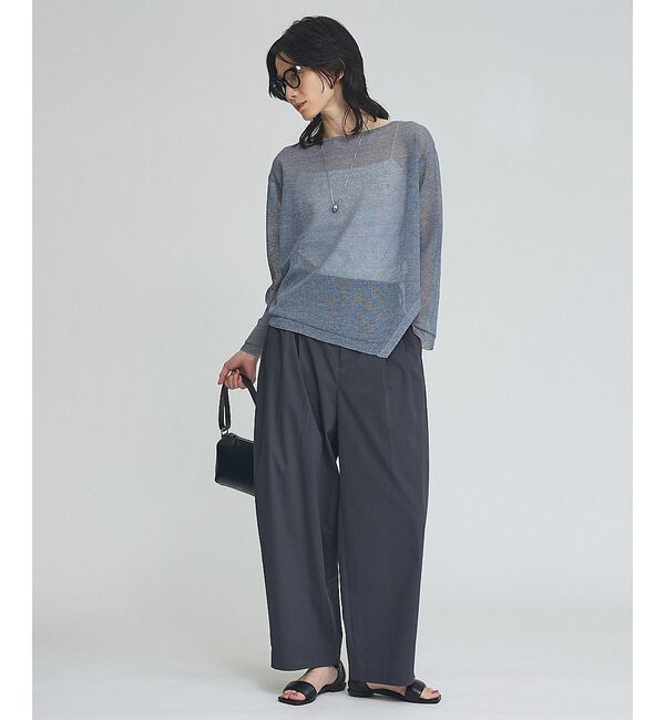 qualite「【接触冷感】タイプライター タックバレルパンツ【予約】」|その他|