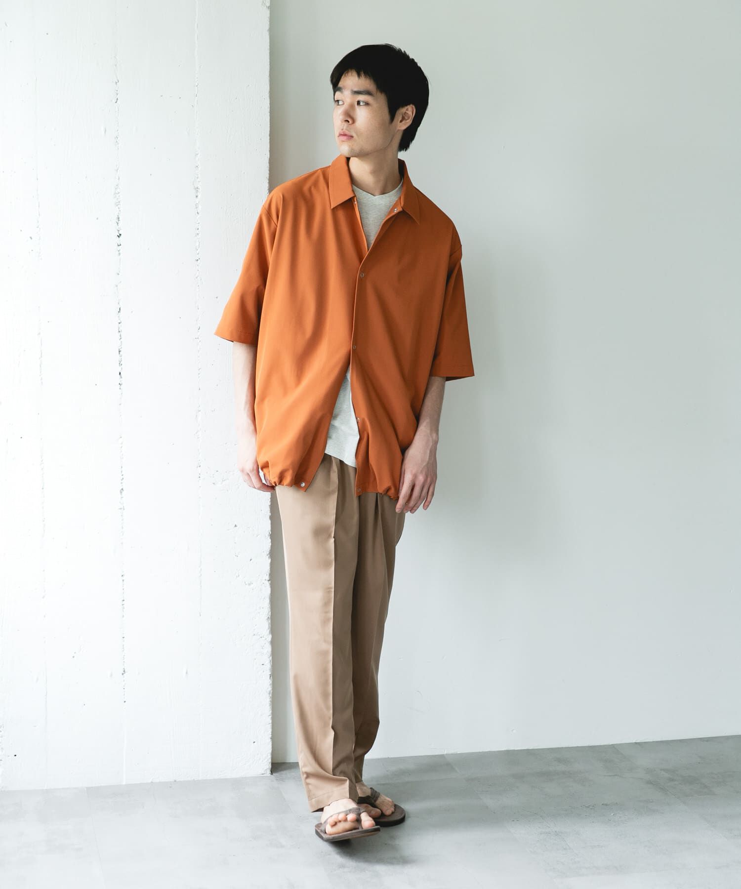 URBAN RESEARCH DOORS「『仁村紗和さん着用』『UR TECH』ｻﾏｼｪｱ ｼｮｰﾄｽﾘｰﾌﾞｼｬﾂｶ  」|カーディガン|