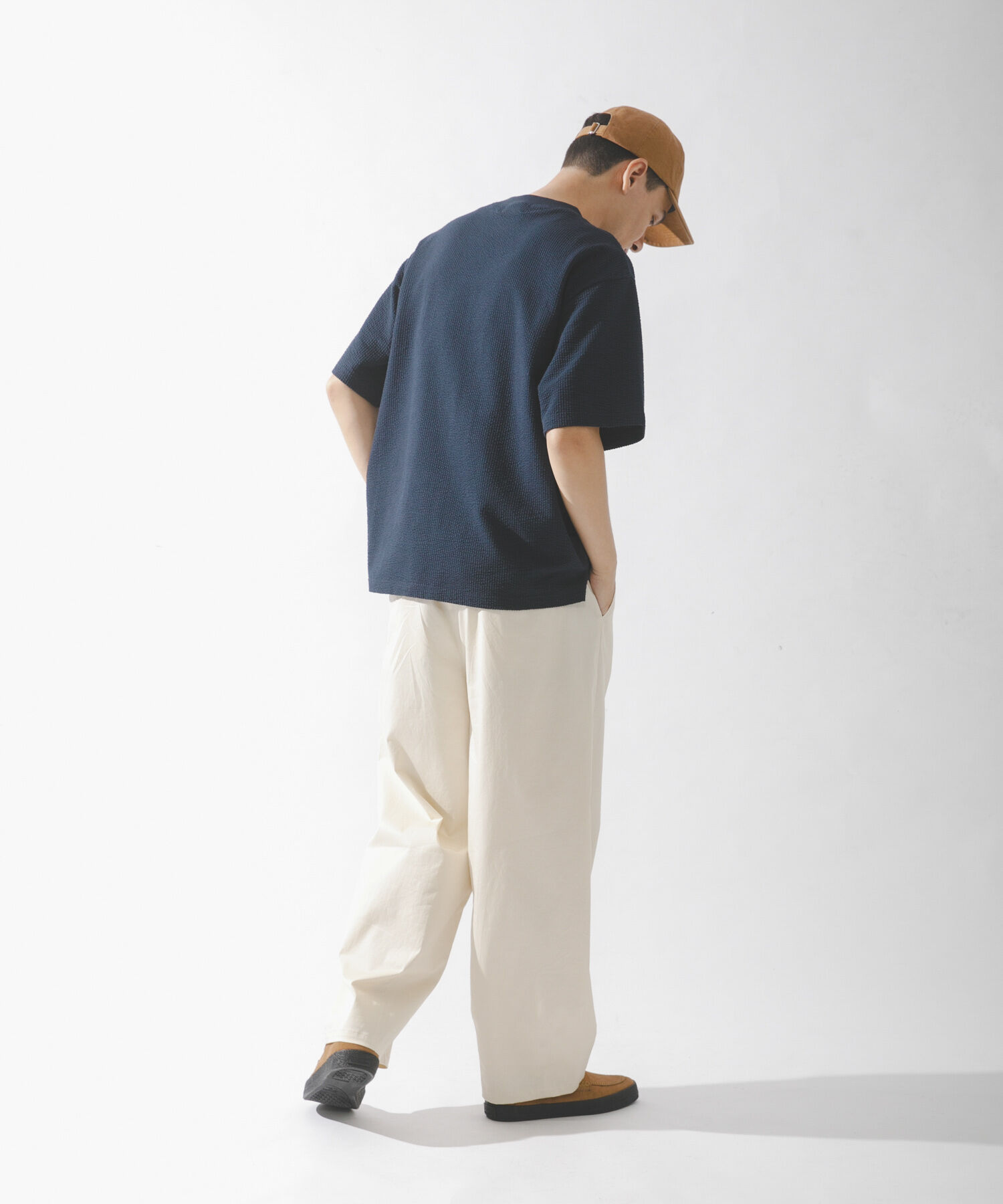 Sonny Label 「カットシアサッカーショートスリーブTシャツ」|Tシャツ・カットソー|