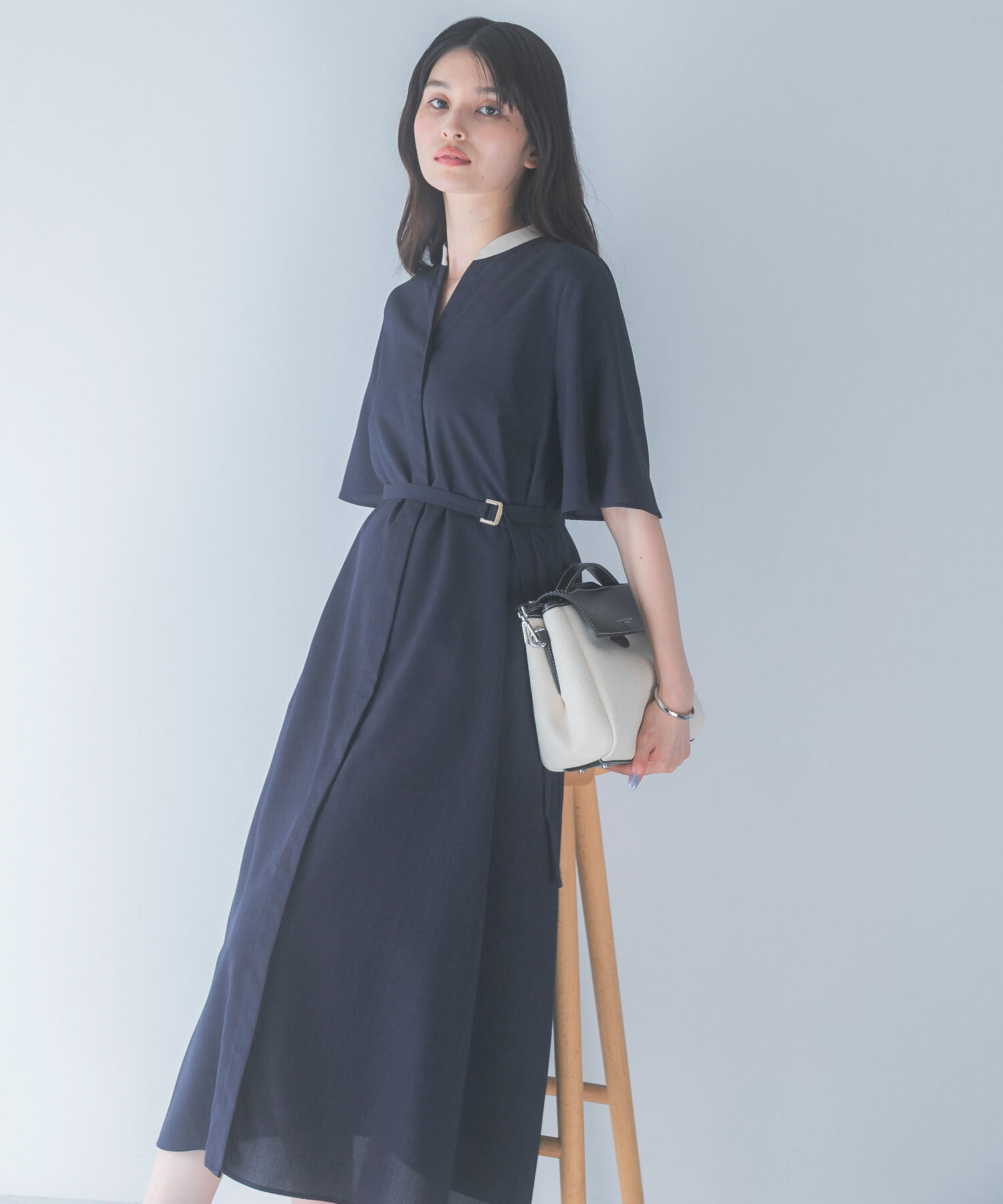 URBAN RESEARCH ROSSO「ウォッシャブルフレアスリーブワンピース」|ワンピース|