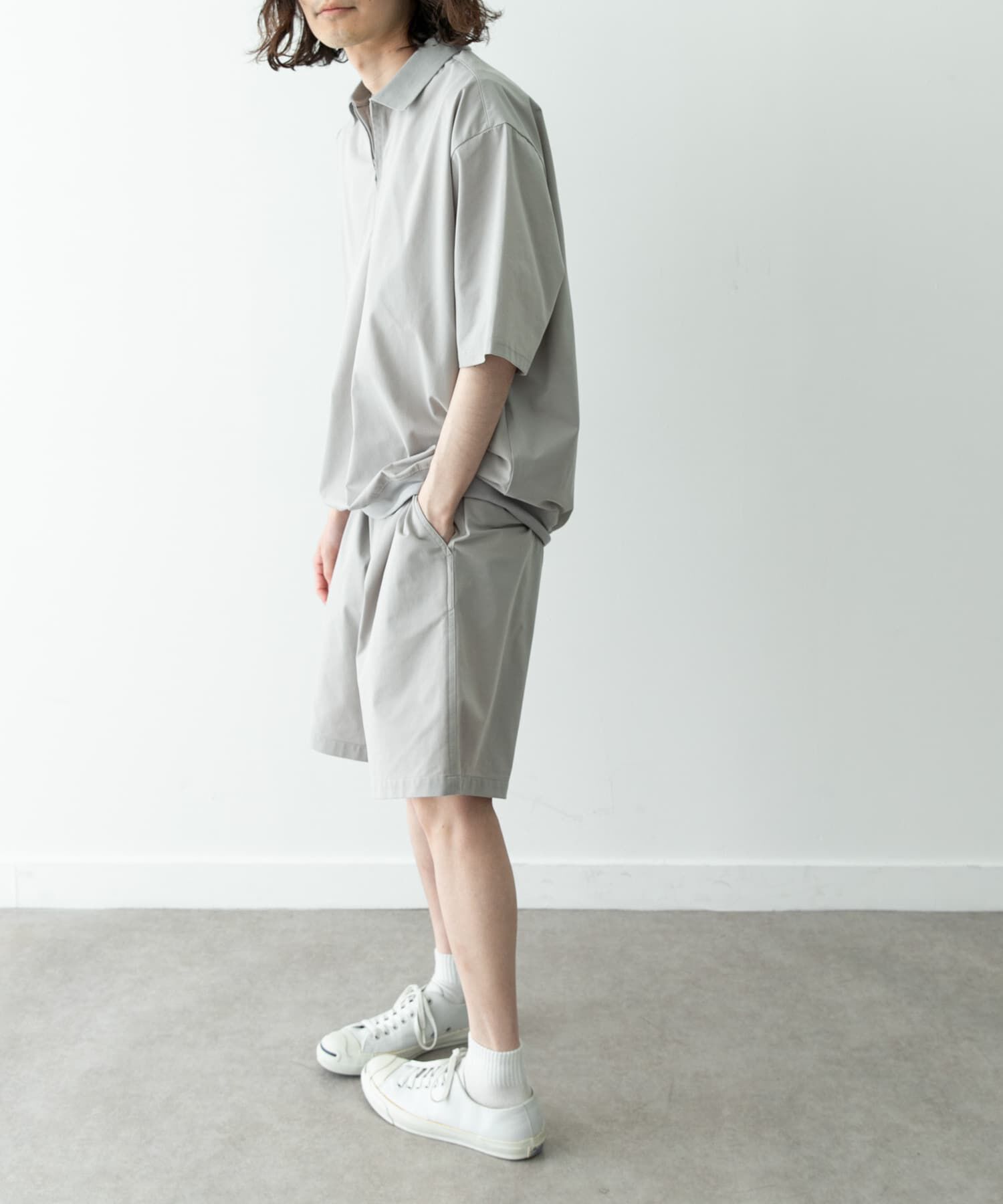 Sonny Label 「ドットメッシュハーフジッププルオーバー」|シャツ・ブラウス|