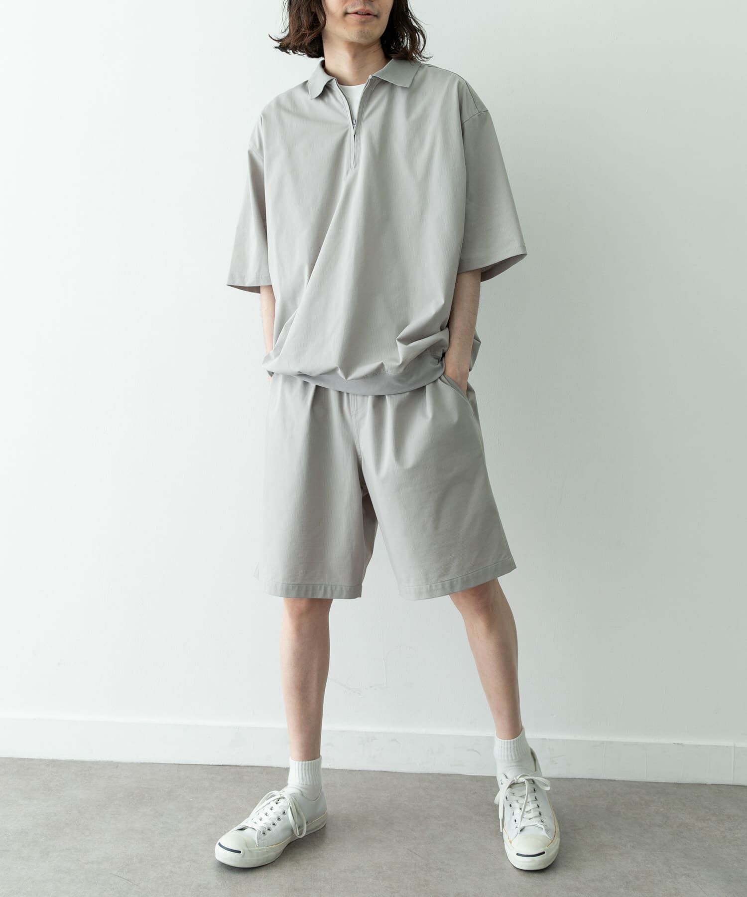 Sonny Label 「ドットメッシュハーフジッププルオーバー」|シャツ・ブラウス|