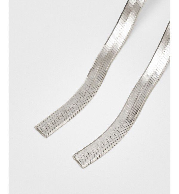 allureville「【Saskia Diez(サスキアディッツ)】 FLUID EARRINGS SHORT SILVER」|ピアス|
