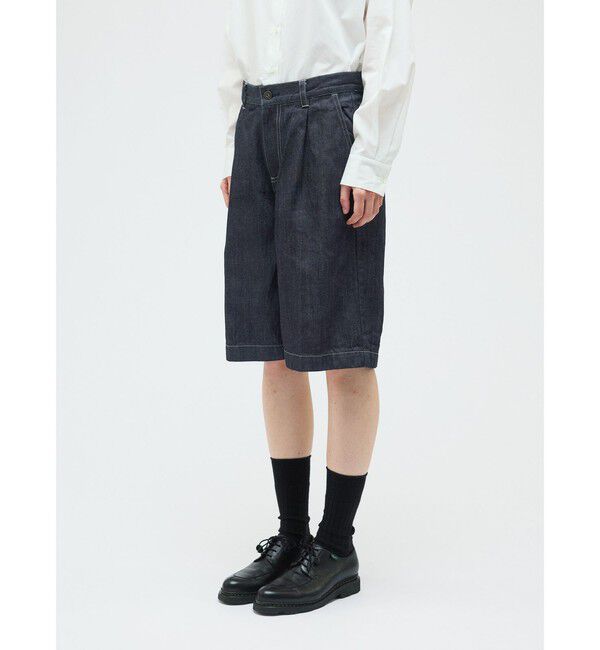 mizuiro ind「mizuiro ind デニムハーフパンツ(ONEWASH)」|その他|