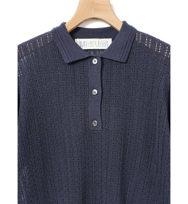 MidiUmi「MidiUmi ニットポロシャツプルオーバー」|ニット・セーター|