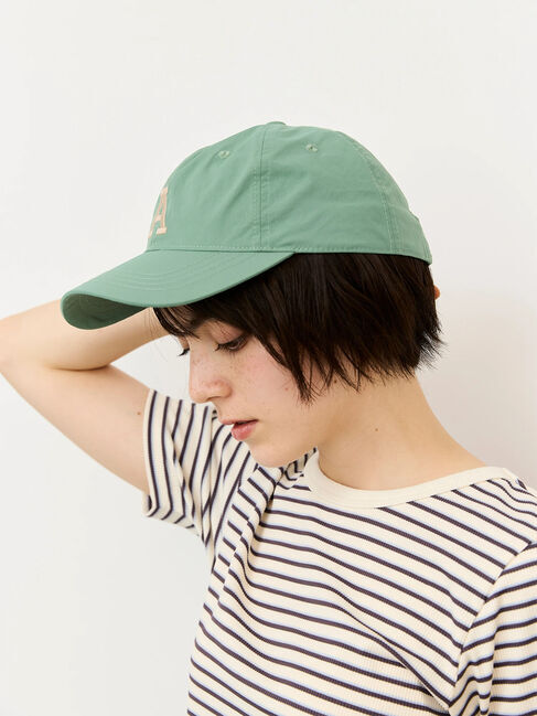 Samansa Mos2「【消臭効果】BIGイニシャル刺繍キャップ」|その他|グリーン