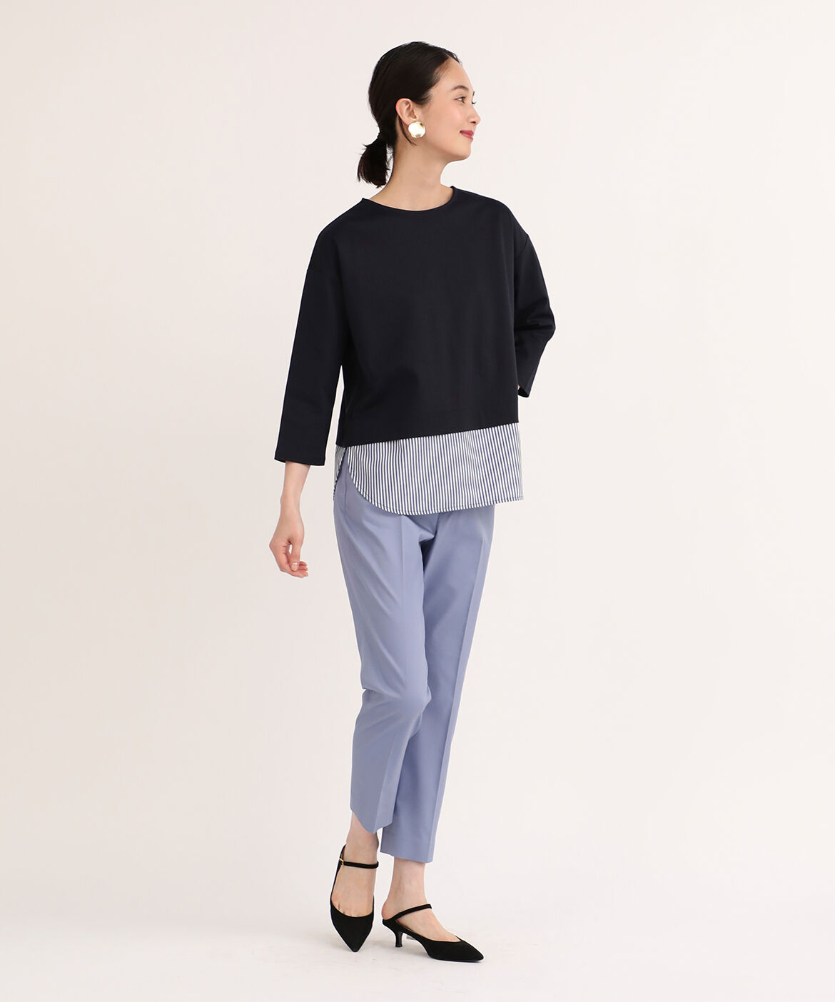 7-IDconcept.「コットンポリエステルストレッチベーシックパンツ」|その他|