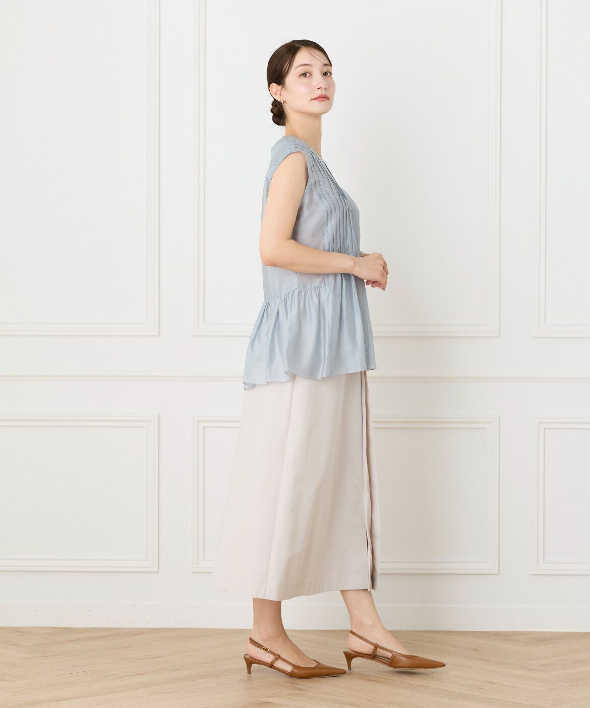 la veille by SUPERIOR CLOSET「ピンタックブラウス」|シャツ・ブラウス|