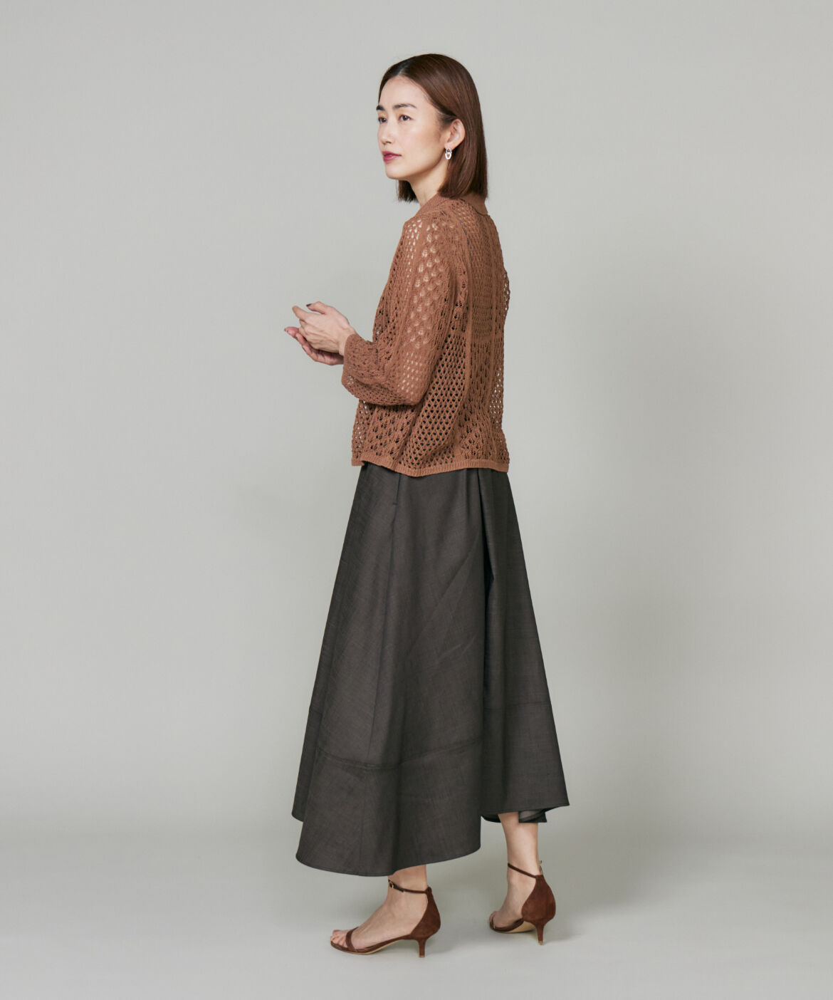 Le Souk「ﾐﾓﾚ丈ﾌﾚｱｰｽｶｰﾄ《日本製》|ｲﾚｷﾞｭﾗｰﾍﾑで優雅に揺れる」|スカート|