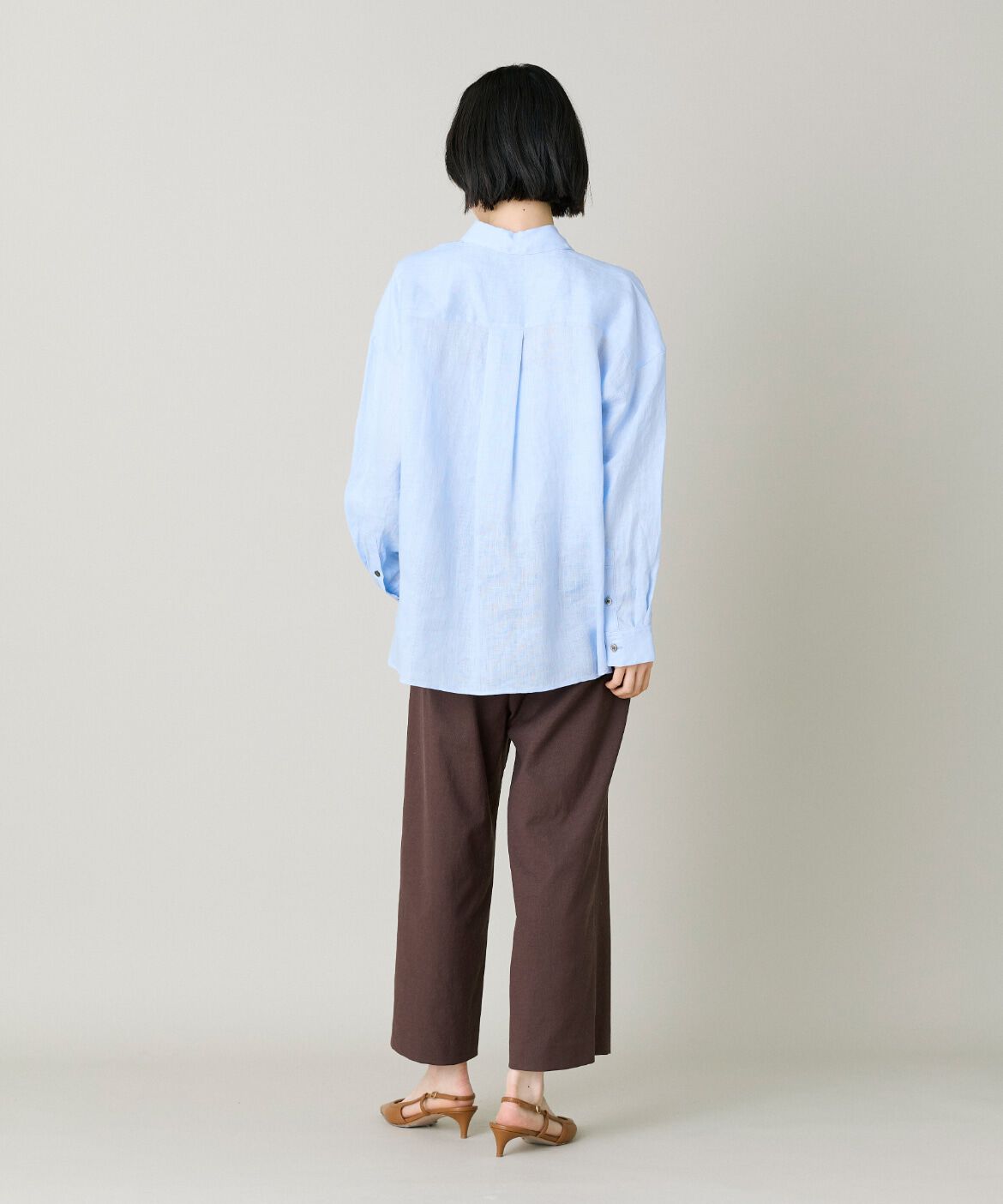 7-IDconcept.「《大きいサイズ》リネンシャツ｜上質な麻素材で涼しく快適な一枚」|シャツ・ブラウス|