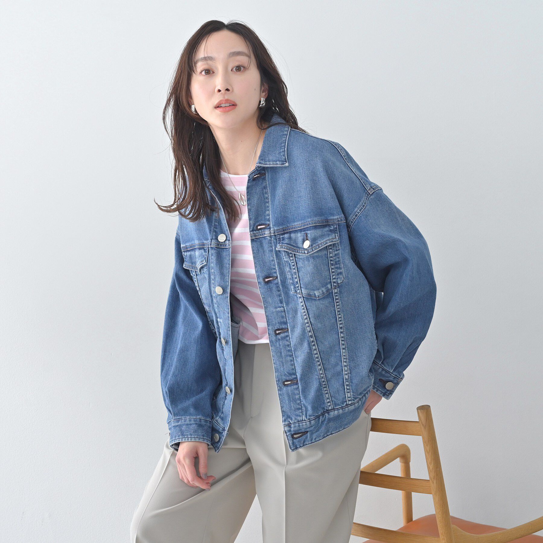 UNTITLED「【Healthy DENIM】別注Bran／デニムジャケット」|デニムジャケット|サックスブルー(09