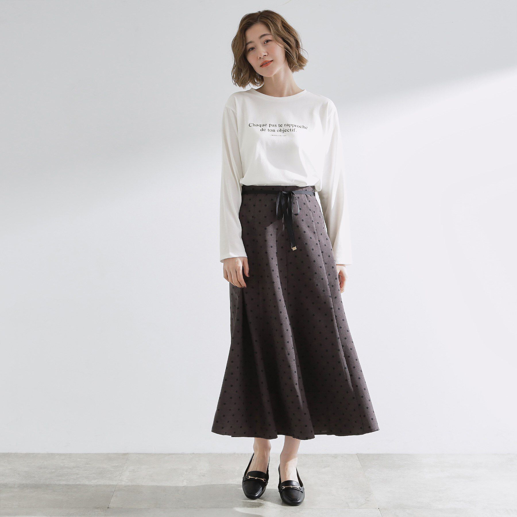 grove「【UVカット】ロゴアソートベーシックロンT」|Tシャツ・カットソー|