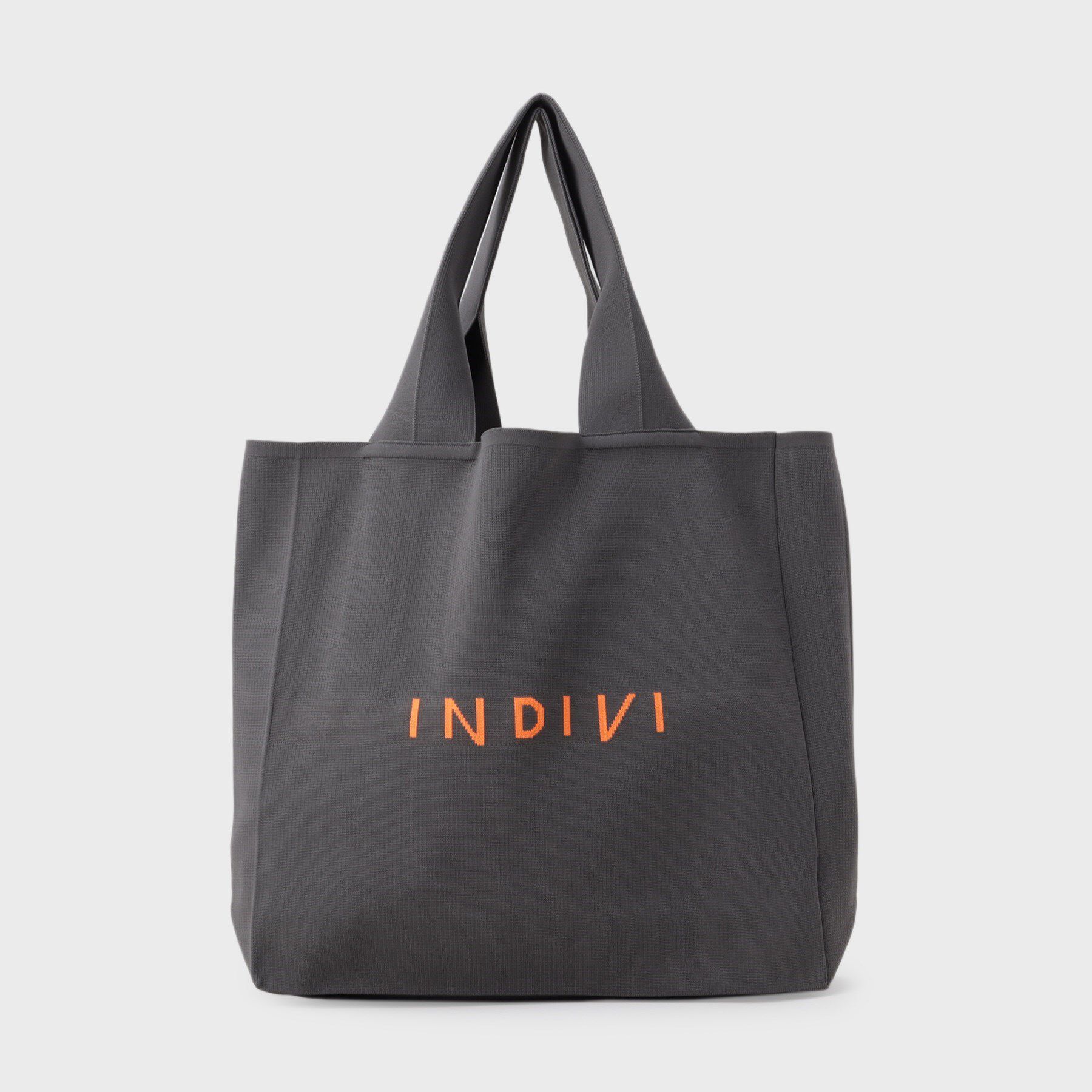INDIVI「【A4サイズ対応】ロゴニットトート」|トートバッグ|