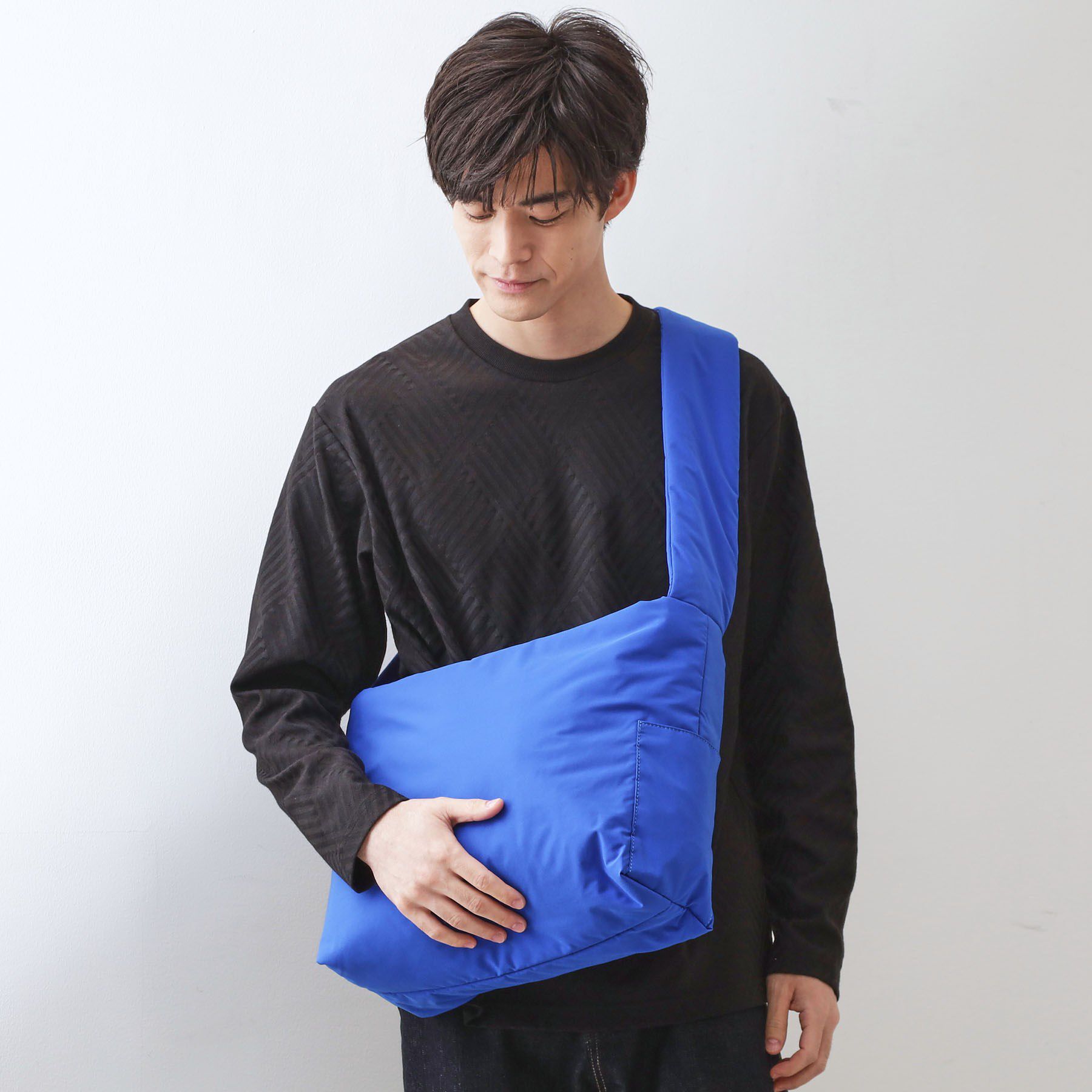 THE SHOP TK「パテッドビッグショルダー」|ショルダー・メッセンジャー|ブルー(093)