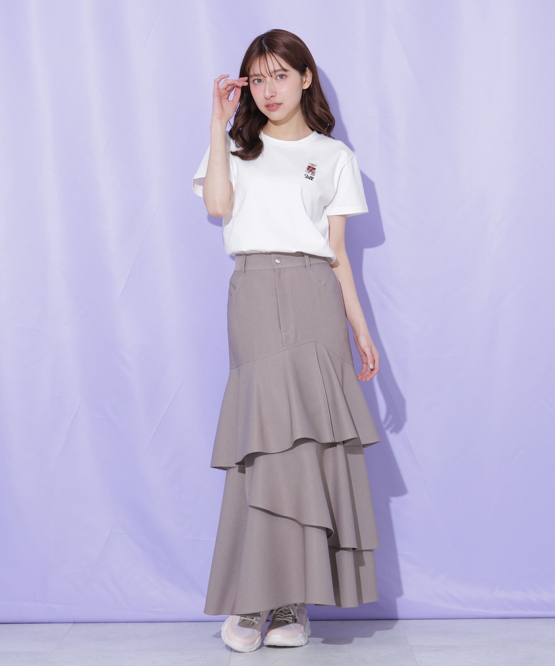  「＜BEARシリーズ＞刺繍Tシャツオーガニックコットン」|Tシャツ・カットソー|