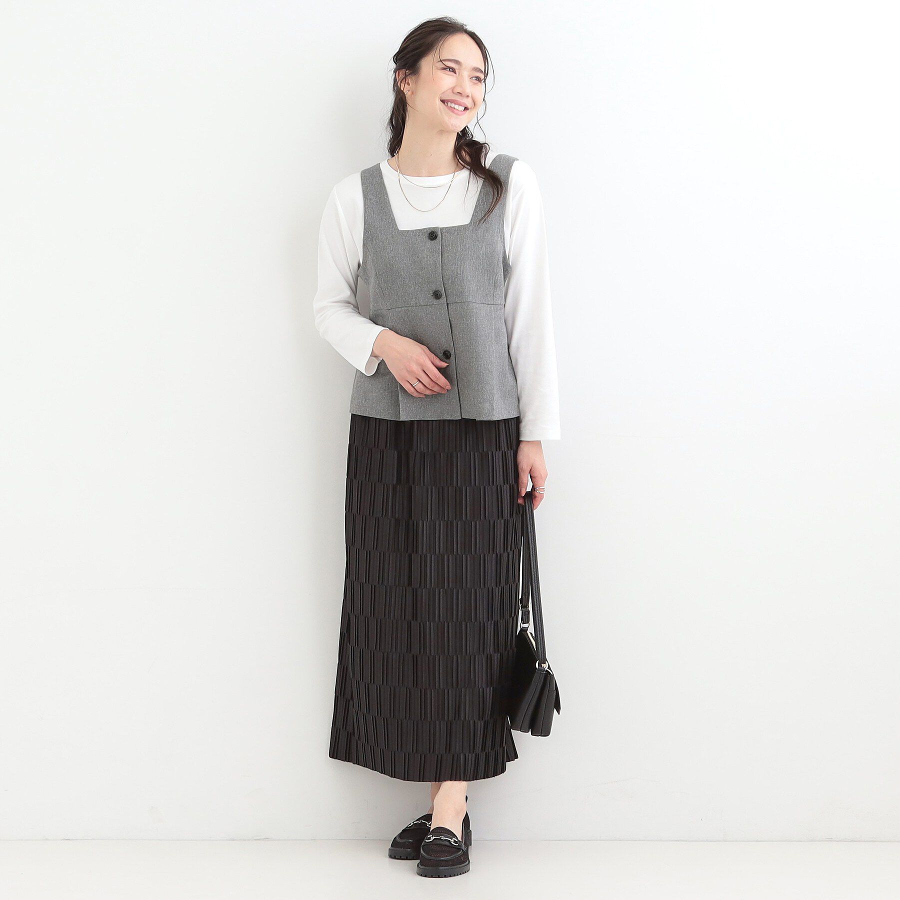 SHOO･LA･RUE「【2点セット/S-LL】着回し力も抜群 着るだけで決まる大人上品セットアップ」|スーツ|