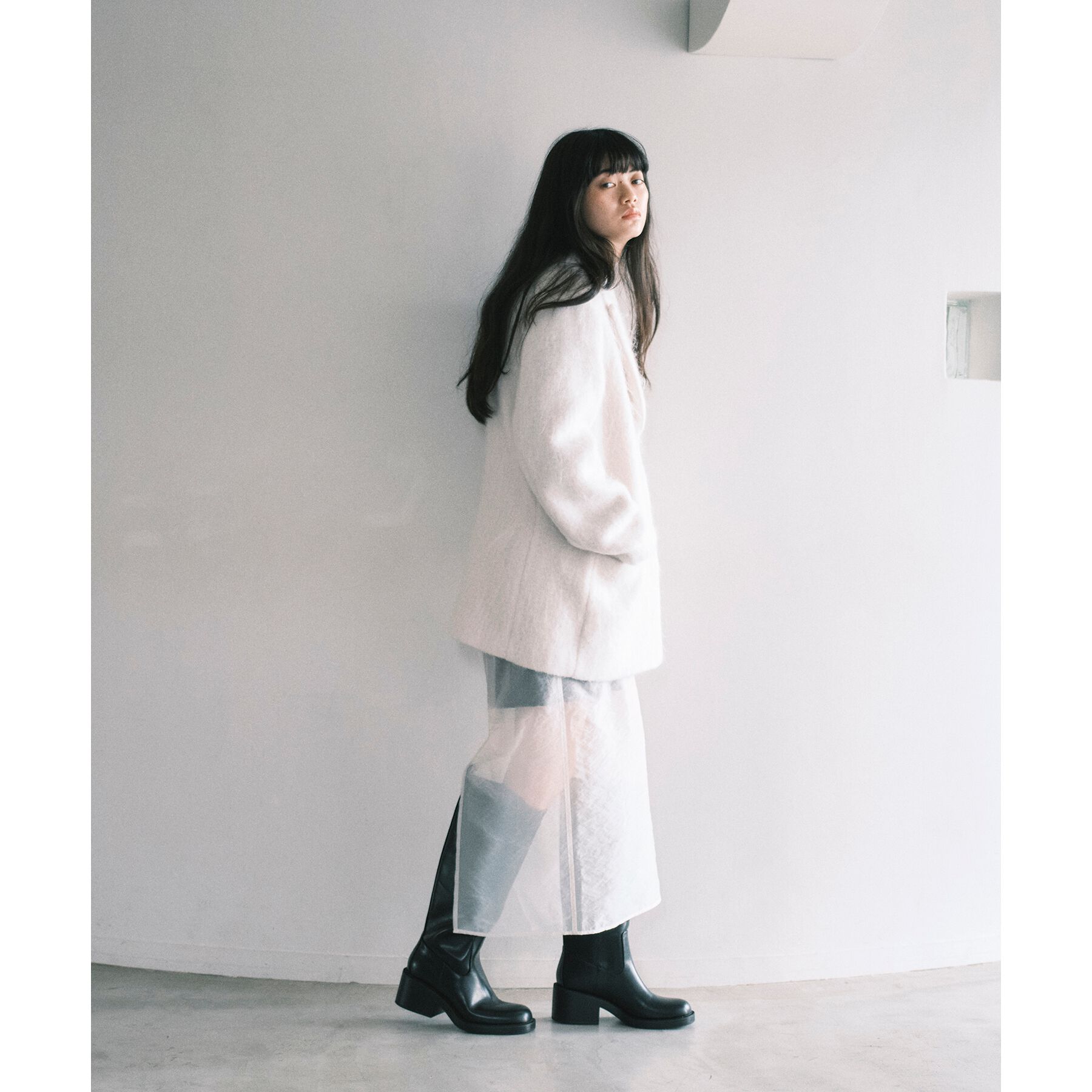 CODE A「shaggy jacket coat」|チェスターコート|