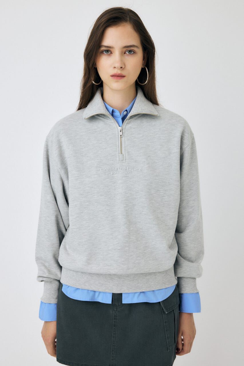 MOUSSY「FADE HALF ZIP トップス」|パーカー|