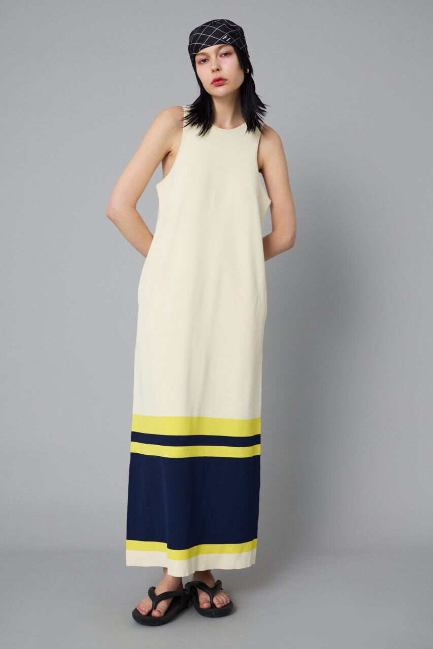 HeRIN.CYE「Border hem one piece」|ワンピース|O/WHT1