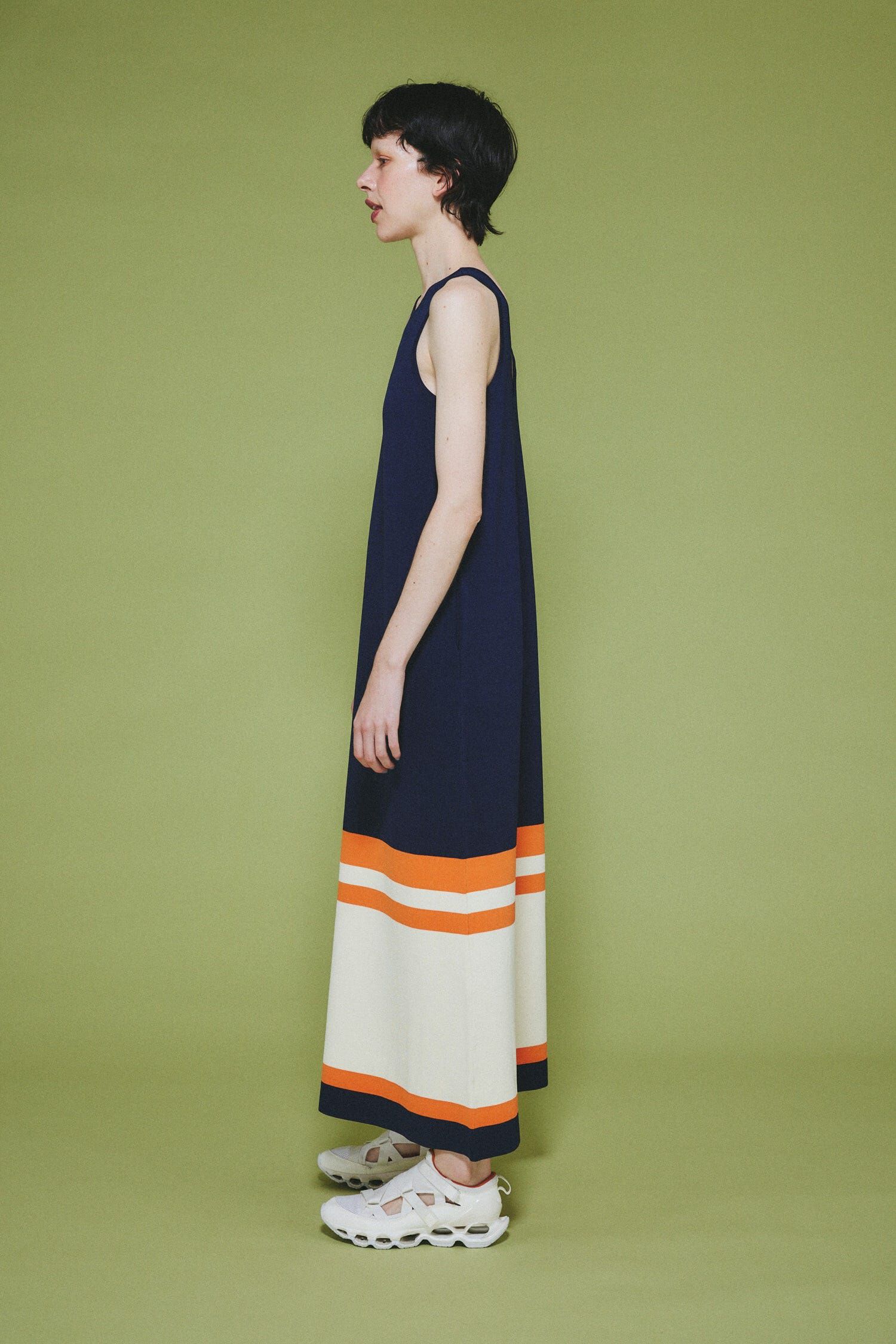 HeRIN.CYE「Border hem one piece」|ワンピース|