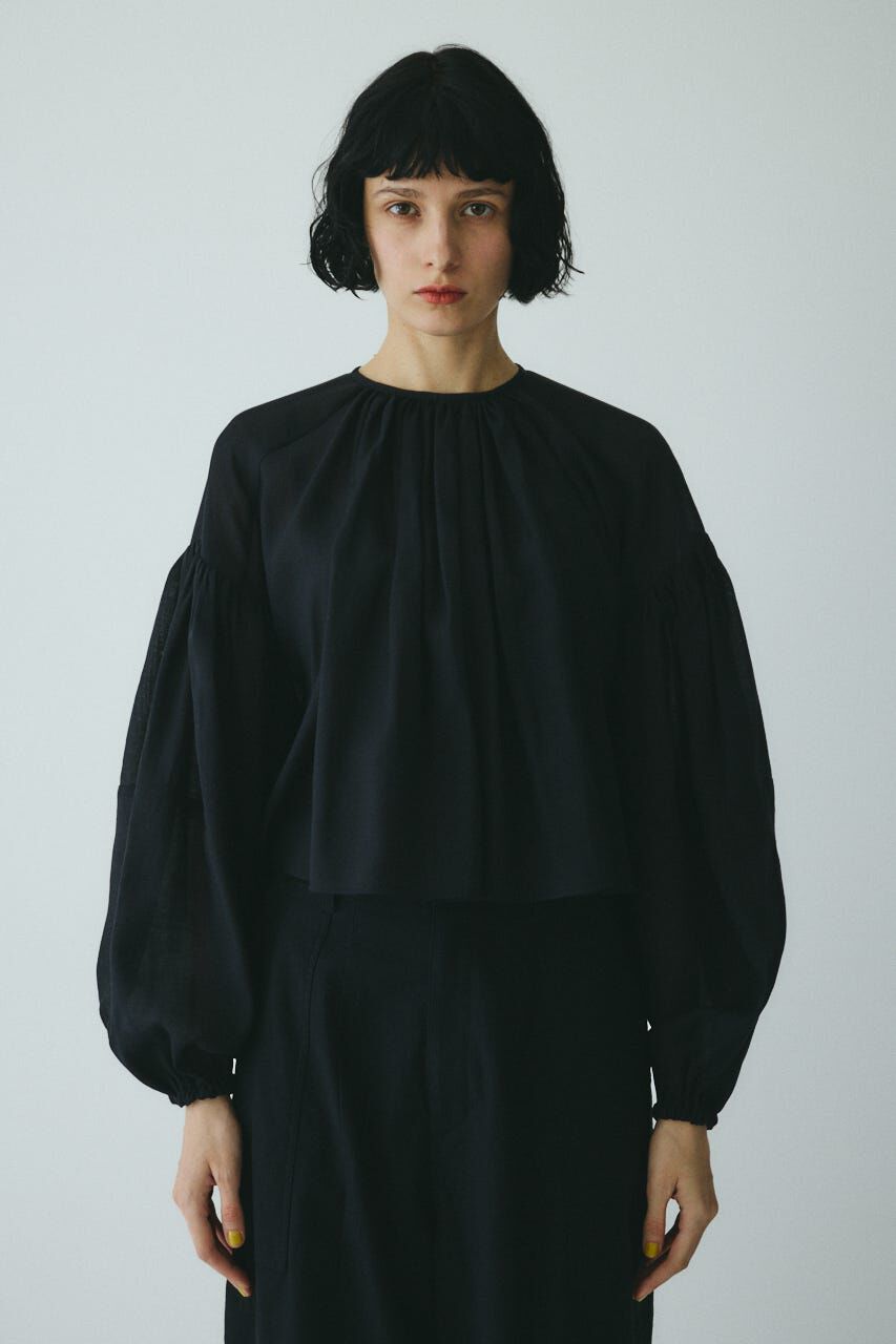 HeRIN.CYE「Volume sleeve blouse」|シャツ・ブラウス|BLK