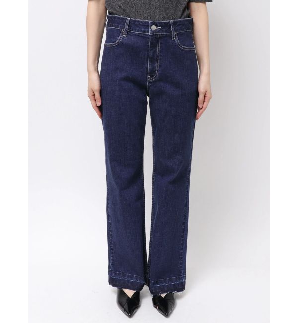 ELENDEEK「SEMI FLARE ROUGH DENIM WIDE PT」|デニム|