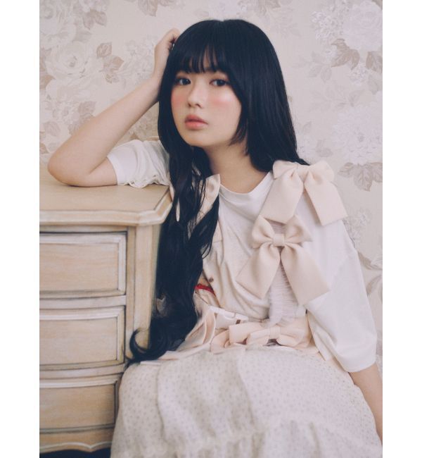 merry jenny「ribbon dog collage tee」|Tシャツ・カットソー|