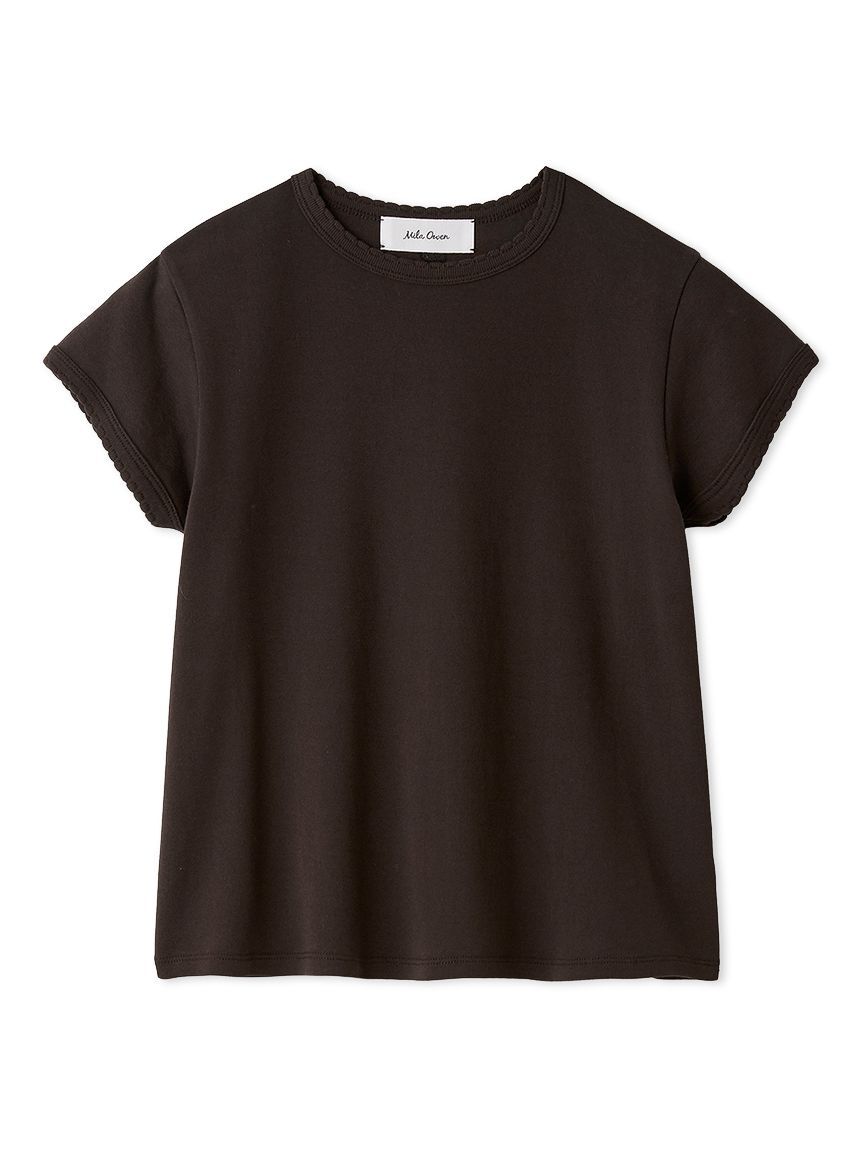 Mila Owen「【接触冷感】スカラップデザインコンパクトＴシャツ」|Tシャツ・カットソー|BRW