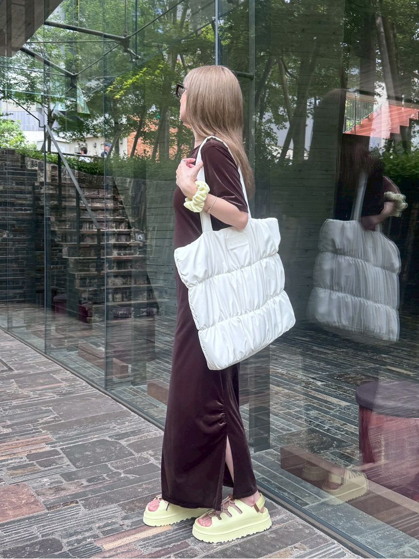 emmi atelier「【ONLINE限定】eco emmiロゴパデットトートバッグ」|トートバッグ|
