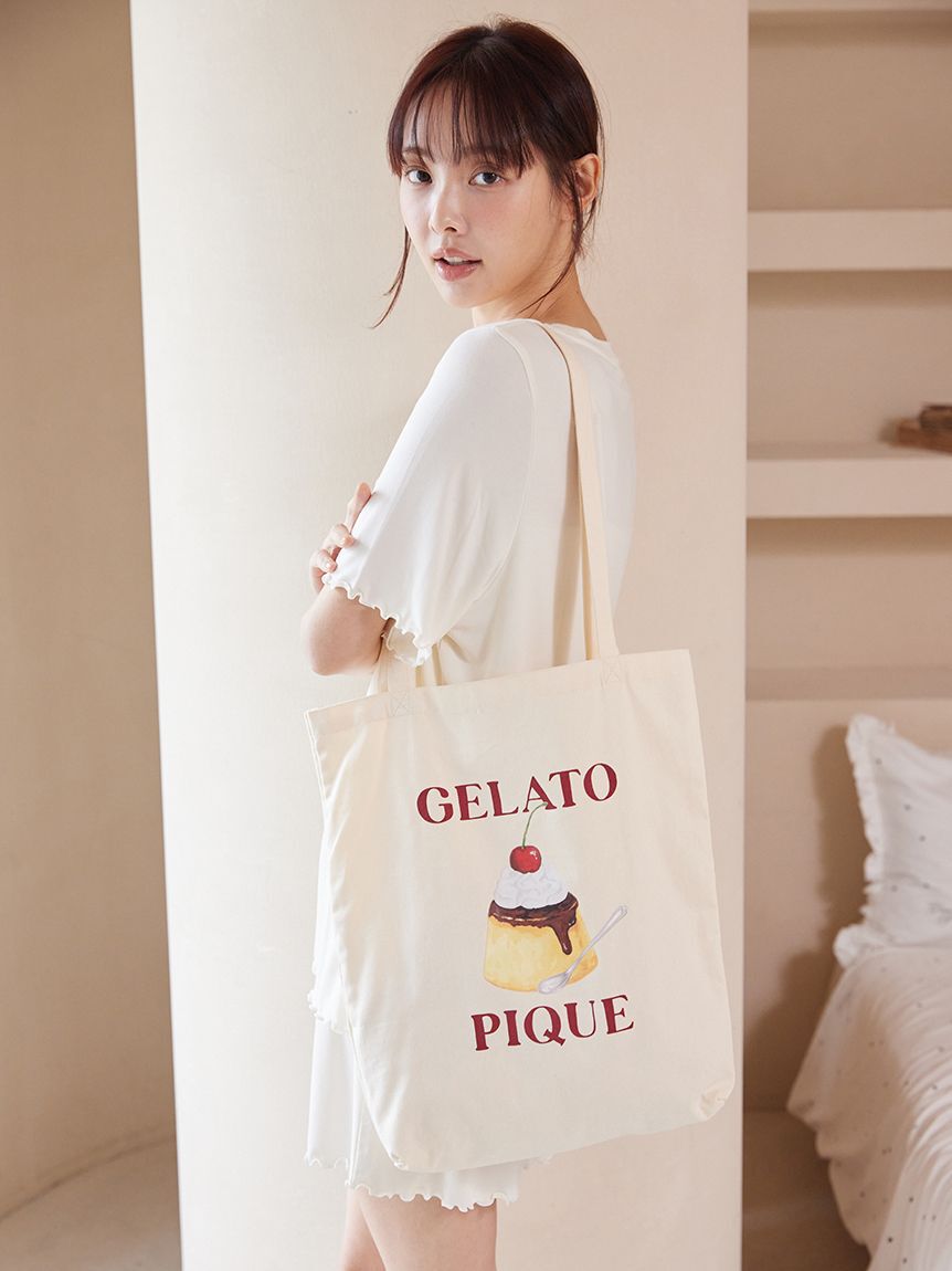 gelato pique「【ONLINE限定】プリンワンポイントトート」|トートバッグ|