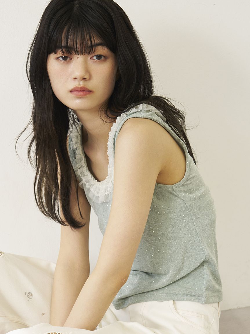 LILY BROWN「[L.B CANDY STOCK]レースタンクトップ」|タンクトップ|