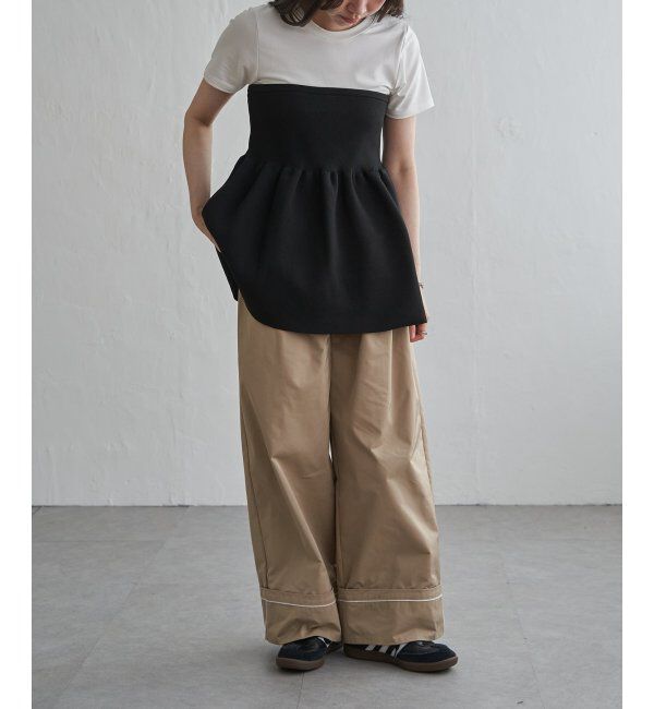 VENCE share style「異素材コンビペプラムプルオーバー」|その他|