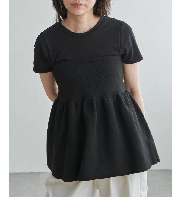 VENCE share style「異素材コンビペプラムプルオーバー」|その他|