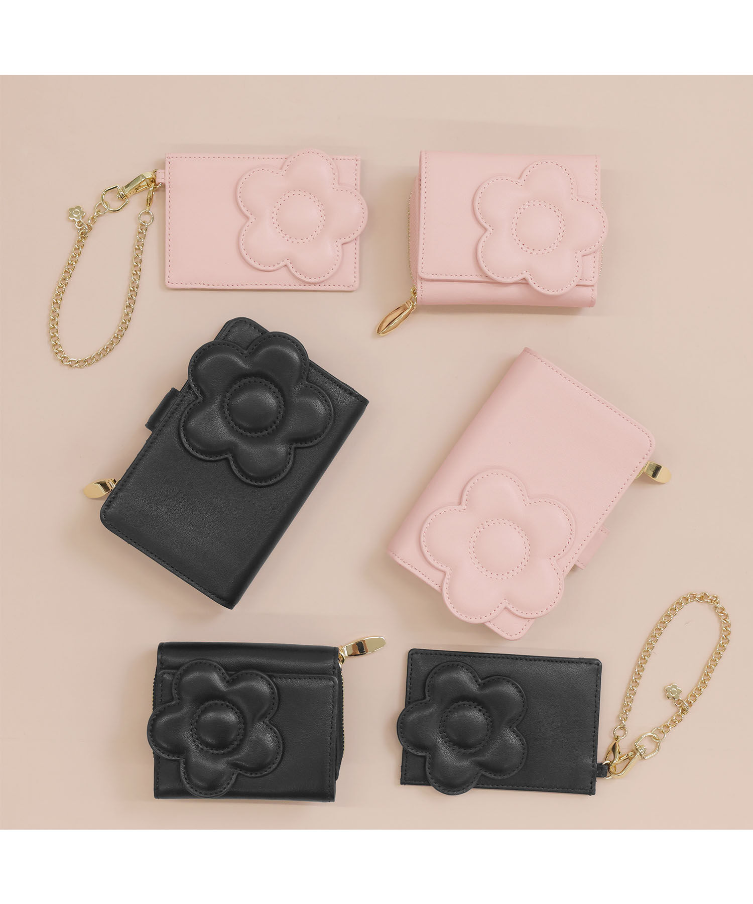 MARY QUANT「ビッグデイジーパッチ ミニウォレット」|財布|