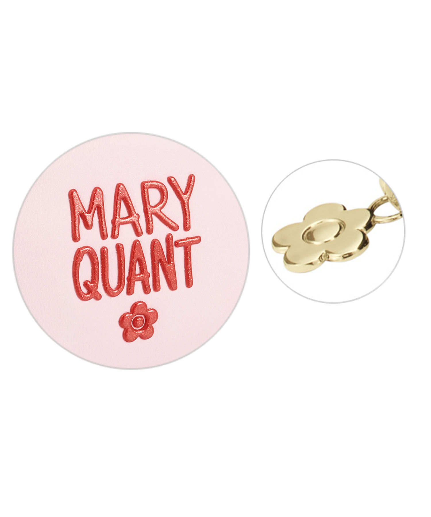 MARY QUANT「グリッターペイントロゴ ラウンドポーチ」|ポーチ|