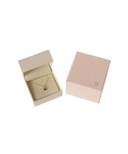 Samantha Tiara「K10 PG Infinity Love Knot バースデーストーンネックレス《1月 誕生石》」|ネックレス|