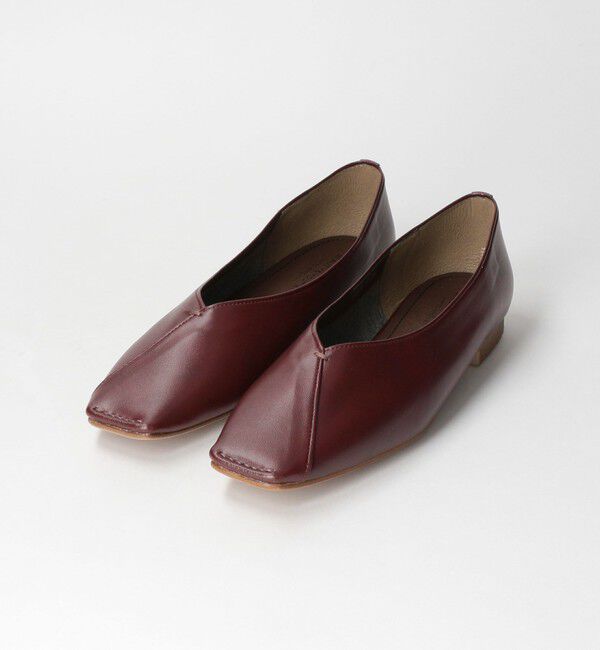 BEAUTY&YOUTH UNITED ARROWS「Vカットステッチ フラットシューズ」|バレエシューズ|