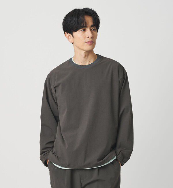 BEAUTY&YOUTH UNITED ARROWS「360&deg;MASTER アジャスト クルーネック カットソー セットアップ対応 撥水 ストレッチ ウォッシャブル」|Tシャツ・カットソー|DK.GRAY