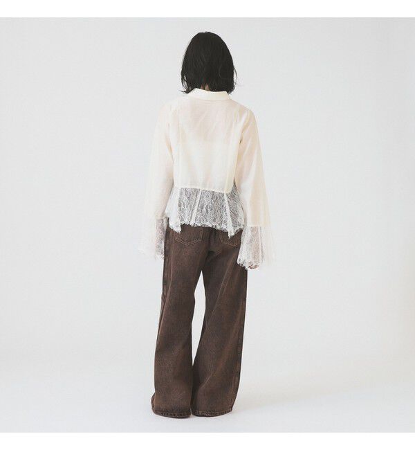 Ray BEAMS 「オーバーダイ デニム パンツ」|デニム|
