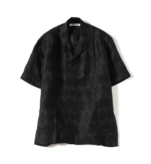 Demi-Luxe BEAMS 「CMMN SWDN / Ture オープンカラー シャツ」|ニット・セーター|BLACK