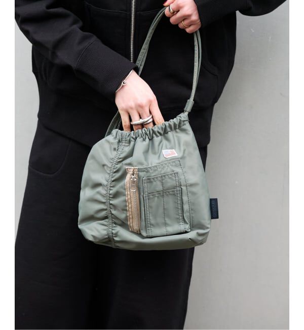 OUTDOOR PRODUCTS Usual Things「追加2 MA-1 DrawstringBAG」|ショルダー・メッセンジャー|カーキ