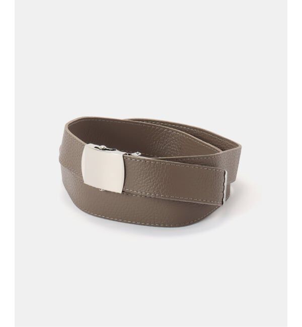  「【blancle/ ブランクレ】S.LETHER Gacha belt」|ベルト|グレー