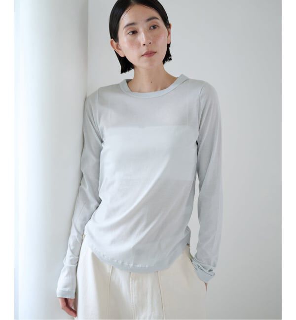 EMILYWEEK「コットンソフトフライスプルオーバー」|Tシャツ・カットソー|グレー