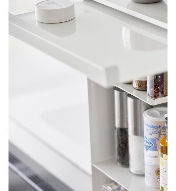 journal standard Furniture「《WEB限定》【tower/タワー】前が開く 隠せる調味料ラック」|食器・キッチングッズ|