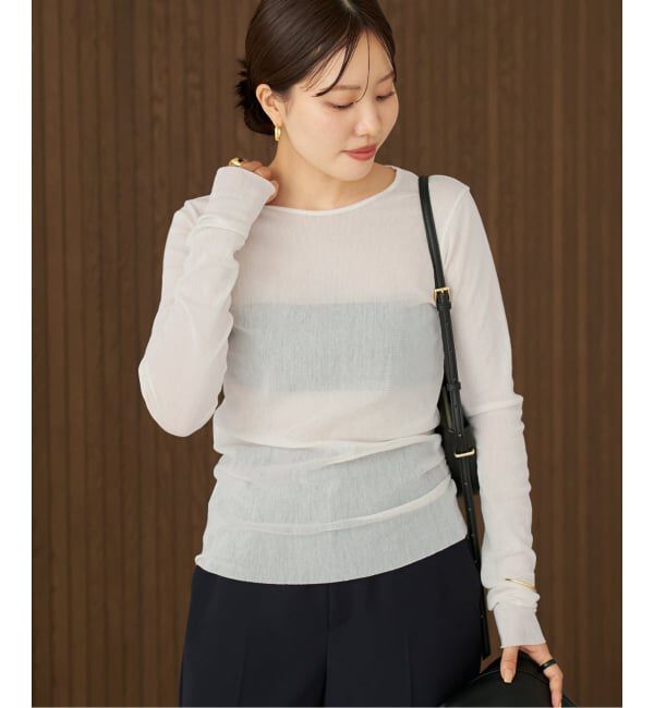 Plage「《追加》Mesh Sheer ロンT 6」|Tシャツ・カットソー|